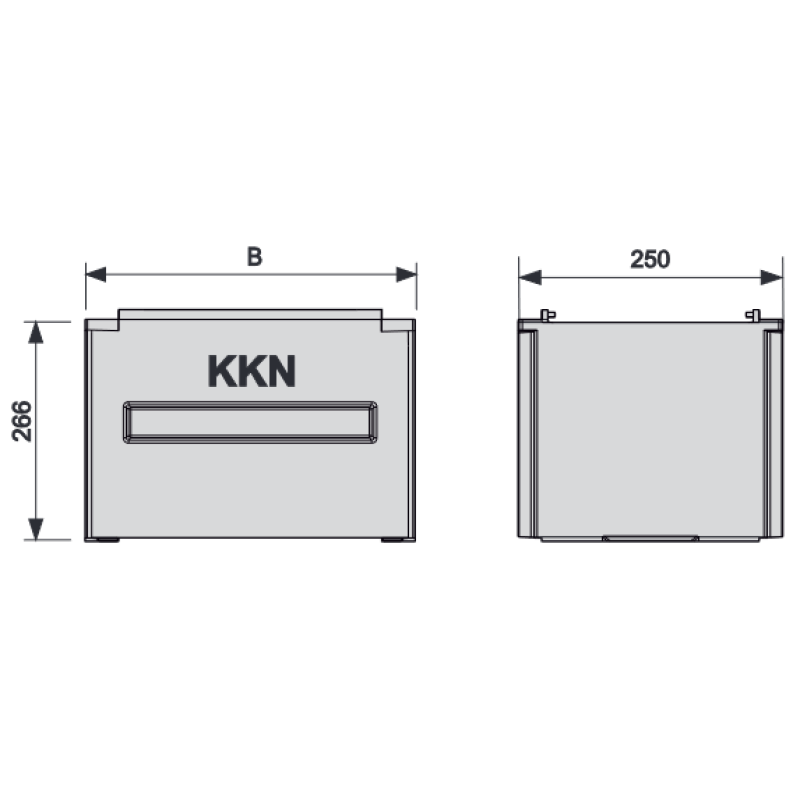 Цоколь KKN 53 до поліестерових шаф Incobex