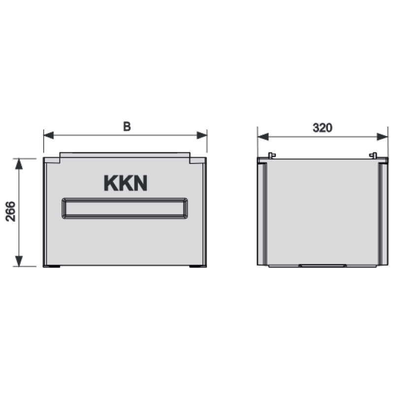 Цоколь KKN 26/32 до поліестерових шаф Incobex